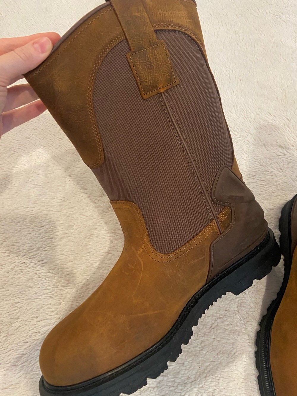 Carhartt Heritage Waterproof Steel Toe Wellington Work Boots Men’s 11 Wide - Picture 15 of 16